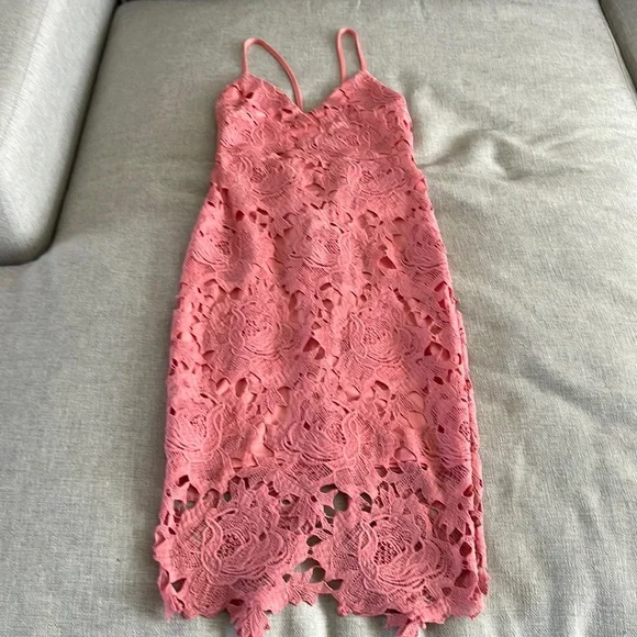 Boohoo | Dresses | New With Tags Pink Lace Size 6 Boohoo Midi Dress |  Poshmark